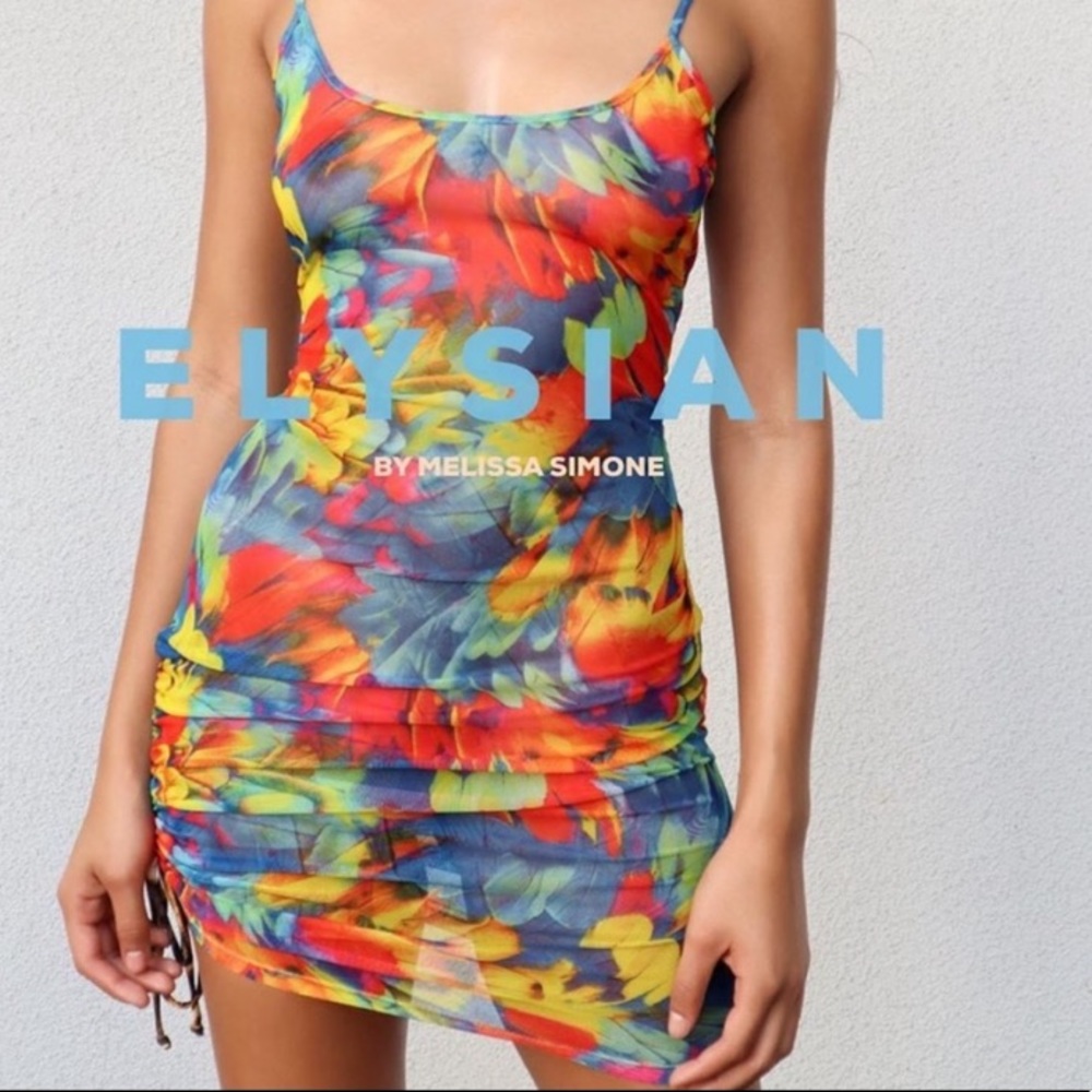 Muti colored mini dress